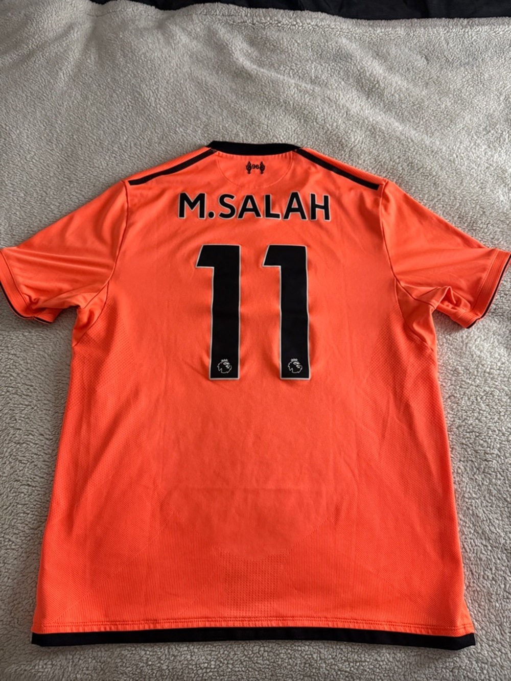 Liverpool FC #11 Mohamed Salah 2017-18 Third New Balance Jersey